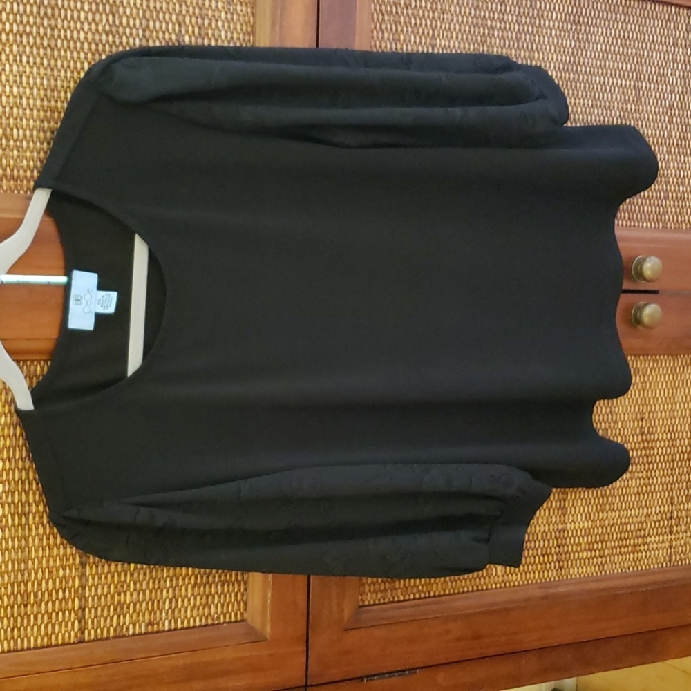 Sheer long sleeve dressy top